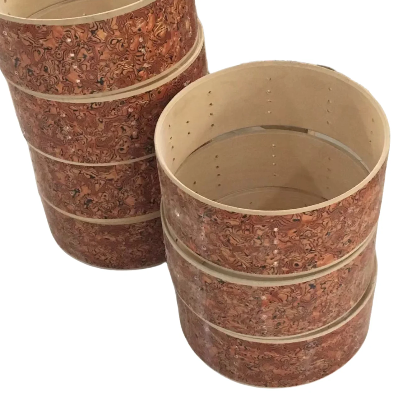 Drum Kit Full-size Drum Cavity, Barrel/Snare/Bass Drum Birch Processing, Drums Cavity DIY Can Help Punch Holes