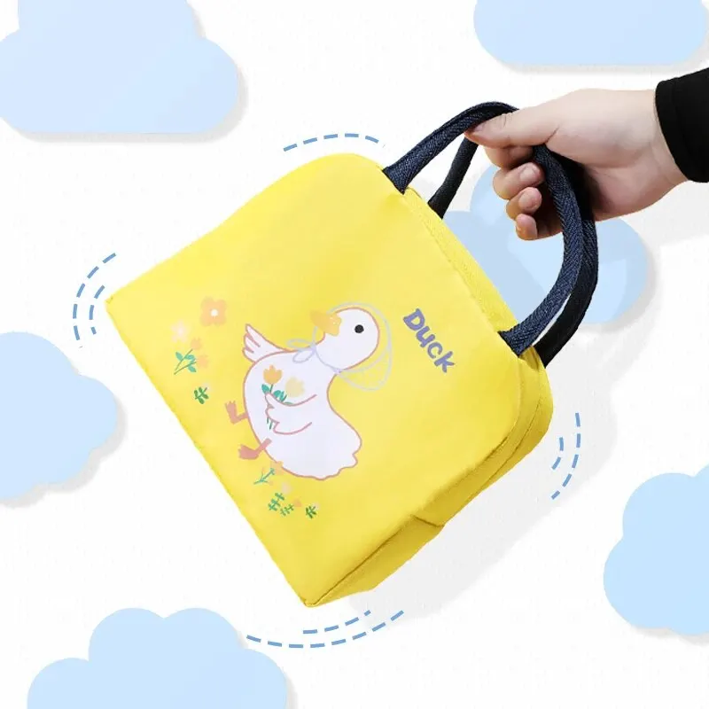 Pattern Kawaii Lunch Bag, Cute Cartoon Insulated Bento Lunch Tote Bag, Stain-resistant, Fade-resistant And Lightweight