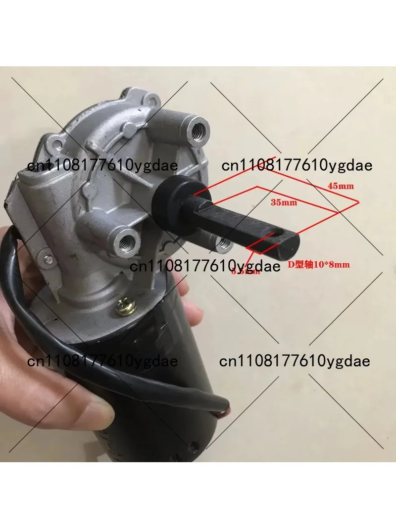 

Двухскоростной двигатель постоянного тока 12В 50Вт с постоянными магнитами, D-образный вал, специально для электрического разбрасывателя удобрений, с электронным управлением.