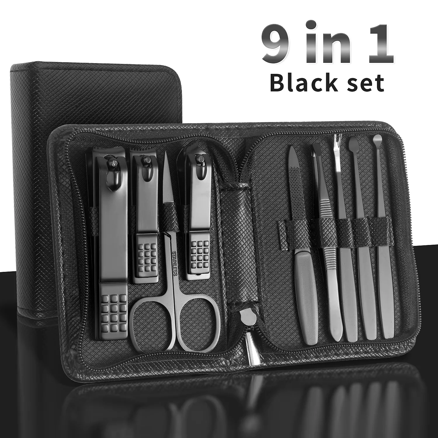 Juego de manicura 9/40 piezas en 1, juego de herramientas de pedicura, Kit de cuidado de uñas para mujeres y hombres, Kit de manicura de uñas, Kit de cuidado de manos y pies