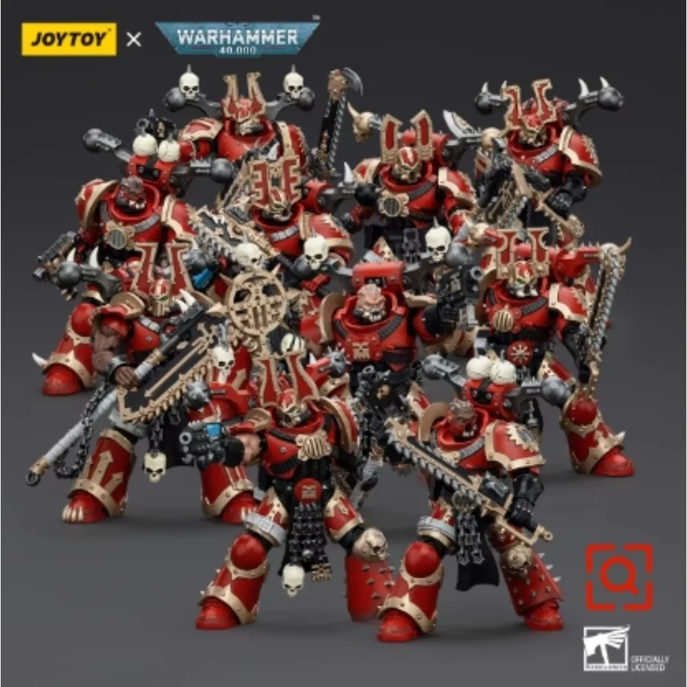 JOYTOY Warhammer 40k Action Figures Anime World Eaters Khorne Berzerker Collection Anime Model Gaming Children Boys Gifts 1/18