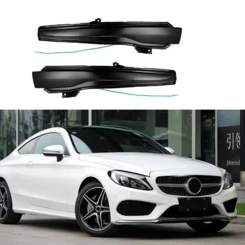 2Pieces For Mercedes Benz C Class W205 E W213 S W222 W217 Dynamic Turn Signal Blinker Sequential Side Mirror Indicator Light