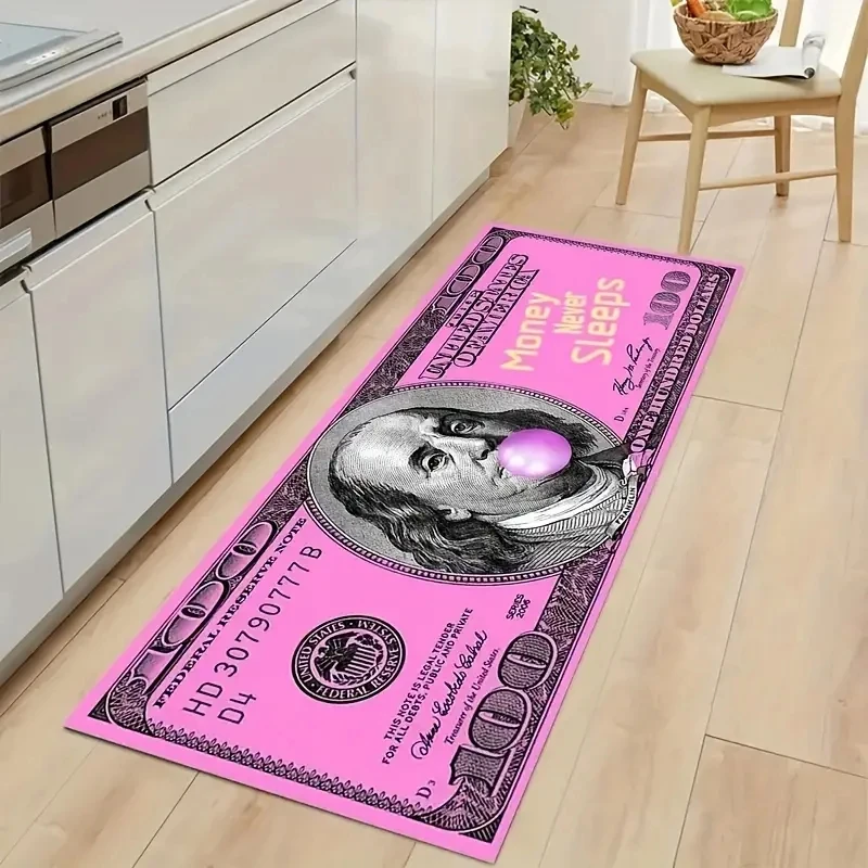 

Add a Pop of Color to Your Home with this Creative Dollar Pattern FloorMat!，Bathroom decorations