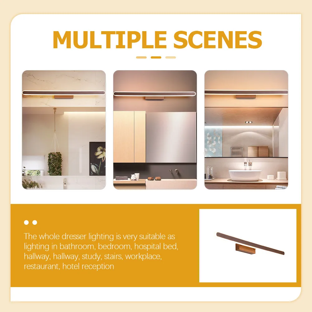 

1Set LED Vanity Lights for Mirror 3 Light Modes Heat Resistant Uniform Brightness Makeup Lighting Bathroom Vanity Light Wall