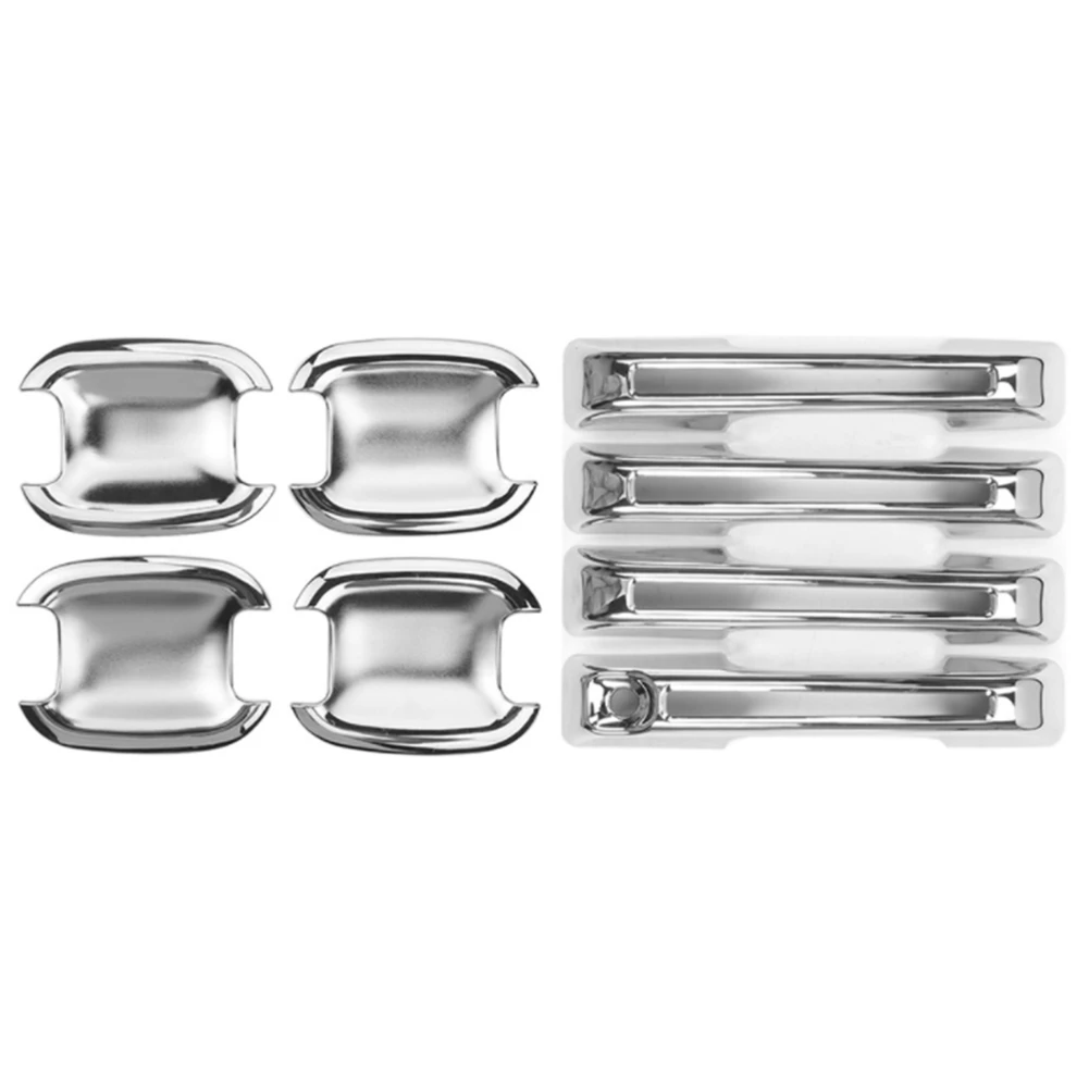 

8PCS for Ford Bronco Sport 2021 Car Door Handle Bowl Cover Trim Decoration Exterior Accessories, Chrome