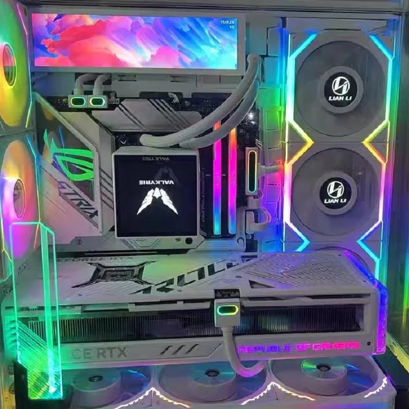 AIJS GPU16PIN 모듈형 케이블, 12VHPWR ARGB(5V 3핀 포함),18AWG 90 °   직각 수컷-수컷 디자인, 5090 / 3070은 적용되지 않습니다.