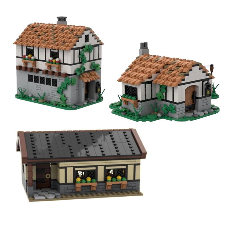 Spot MOC-120724 129454 184397 kleine Partikel montiert Bausteine Gebäude Street View Modelle Puzzle kreative Bildung Spielzeug