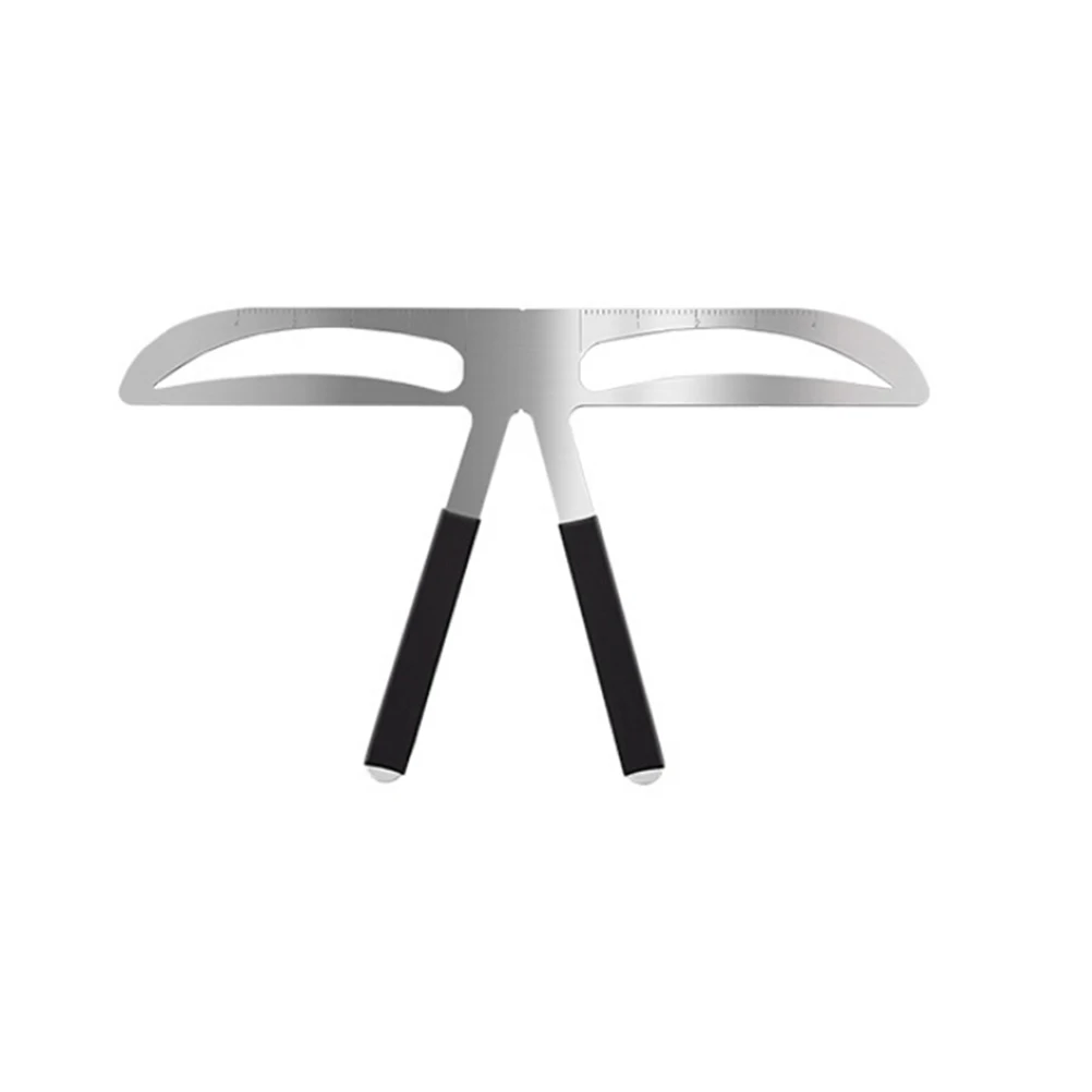 

Stencil Ruler Straight Brow Template Measuring Tool Portable Eyebrow Drawing Aid Symmetrical Makeup Kit for Women Three