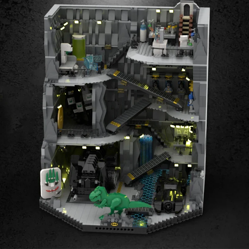 

НОВЫЙ 4434 шт., научная фантастика, модель BatCave Scense, сделай сам, творческие идеи, детские игрушки, подарок на день рождения, технология, строительные блоки