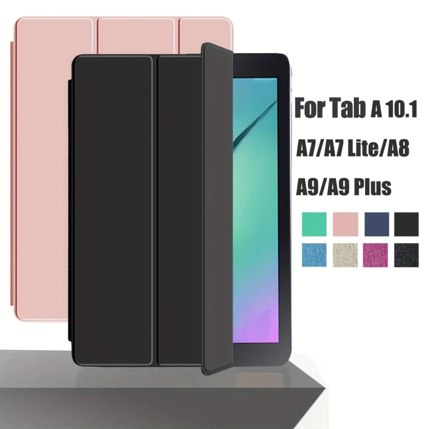 Flip Tablet Case    Tab A A6 10.1 T580  Leather Smart Cover  Tab A8 X200 A7 Lite T220 A9 Plus X210 Capa