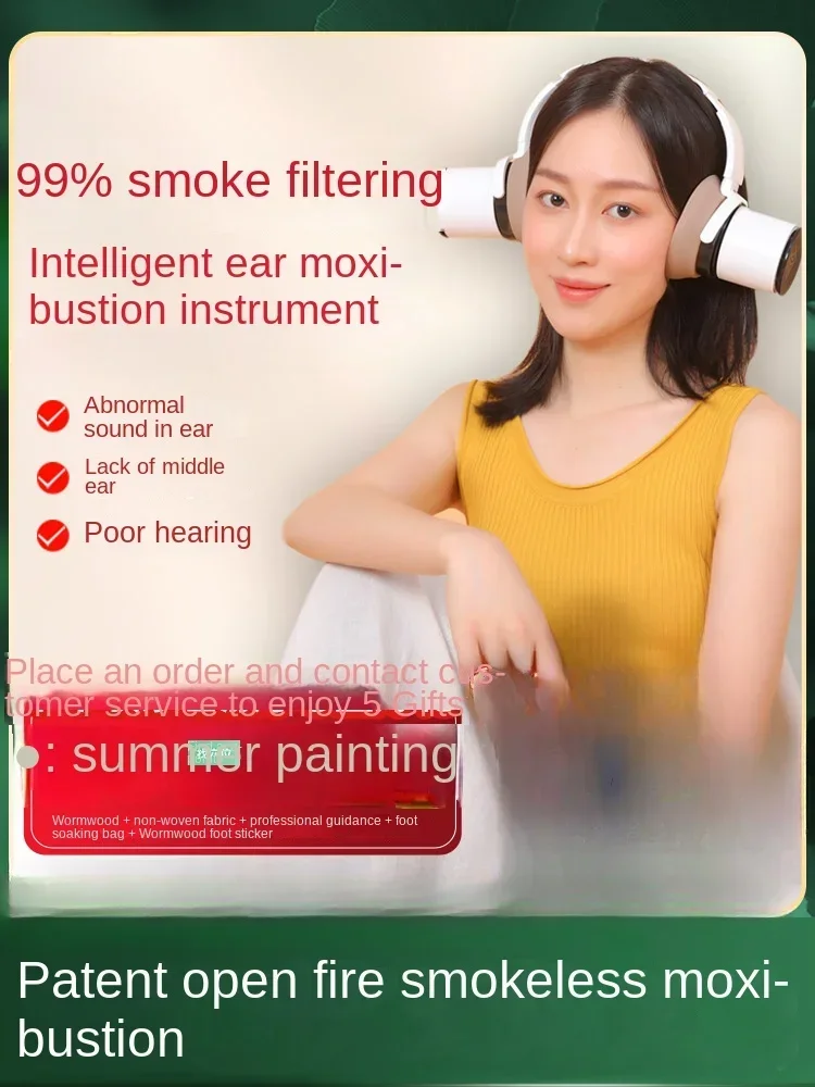 Instrument Moxibustion Smoked EarBox Ear Therapy  Stand Head Instrument