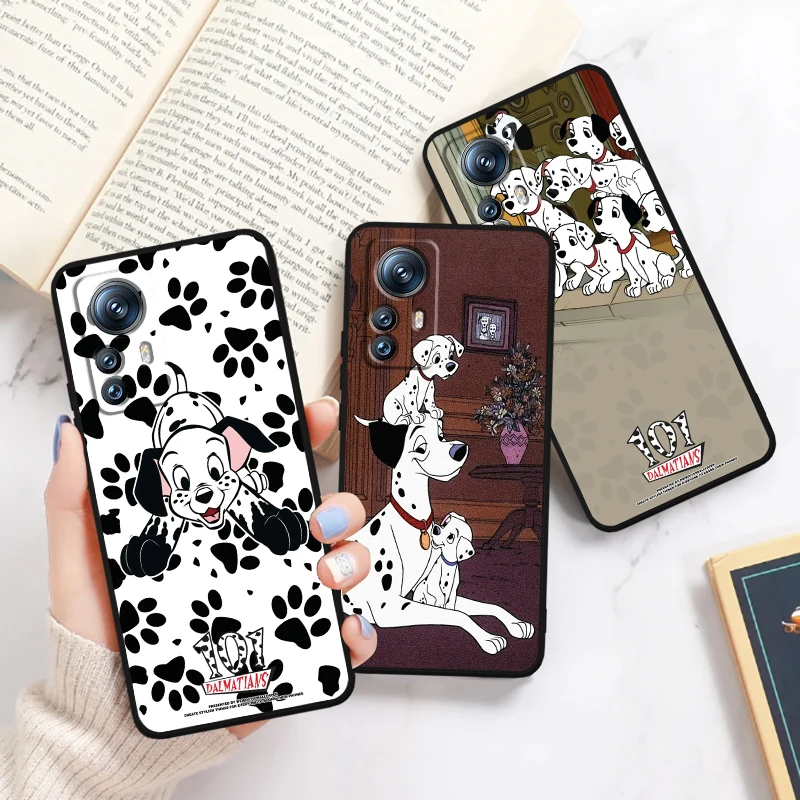 101 Spotted Dog Disney Cartoon For Xiaomi Mi Poco F5 F4 F3 X6 X5 X4 X3 M6 M5 M5S M4 M3 C65 Pro GT NFC 5G Black TPU Phone Case