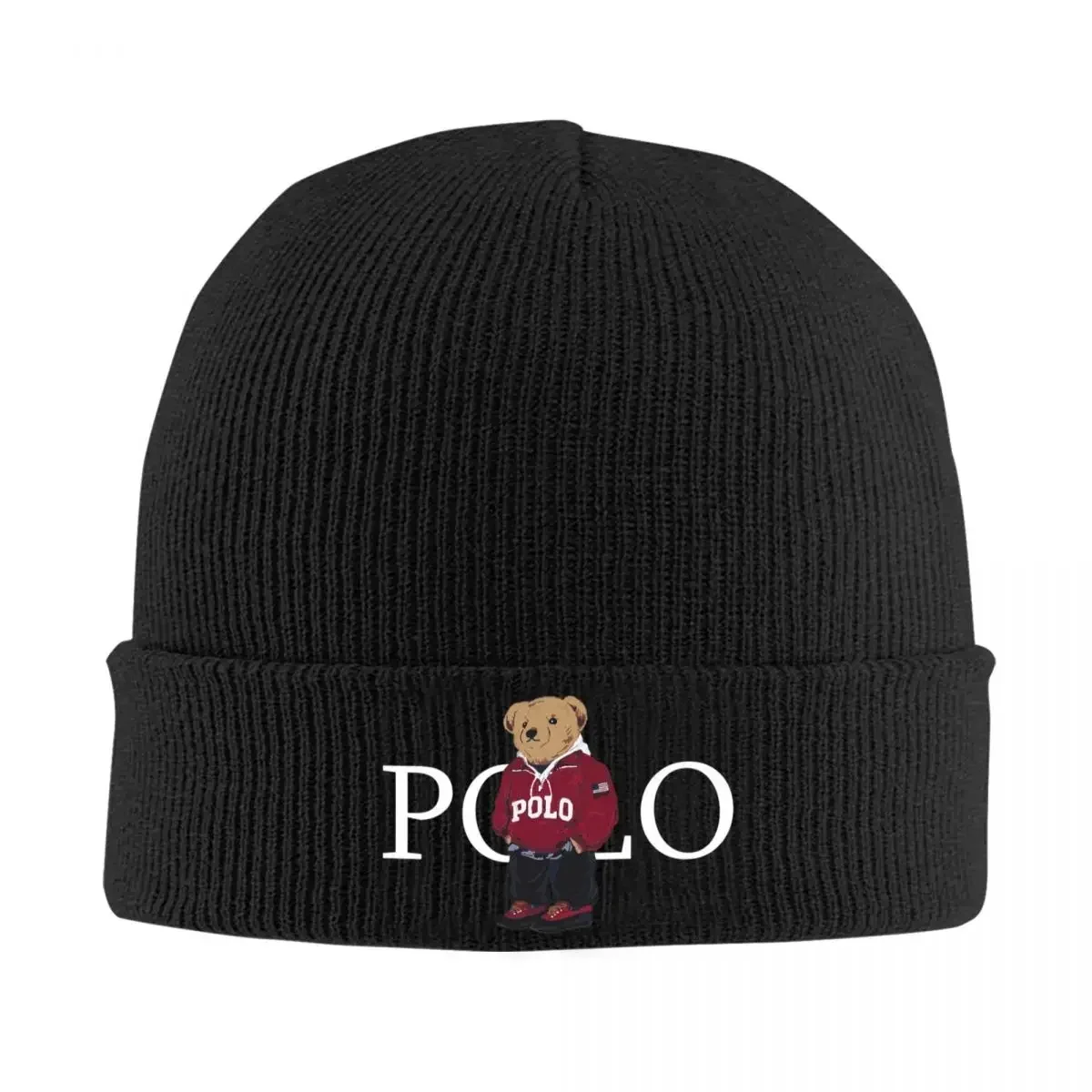 

Kawaii Bears Hats Autumn Winter Polo Beanies New Cap Unisex Knitted Hat