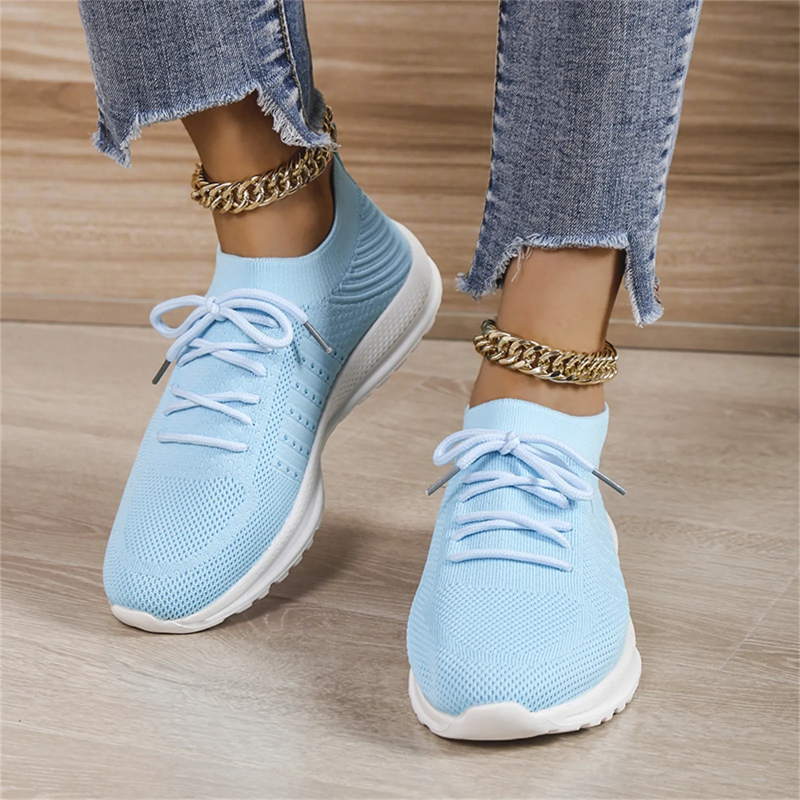 Women Mesh Breathable Shoes Slip on Flat Shoes Woman Tenis Ladies Casual Shoes Walking Footwear Sneakers Daily Vulcanize Shoes