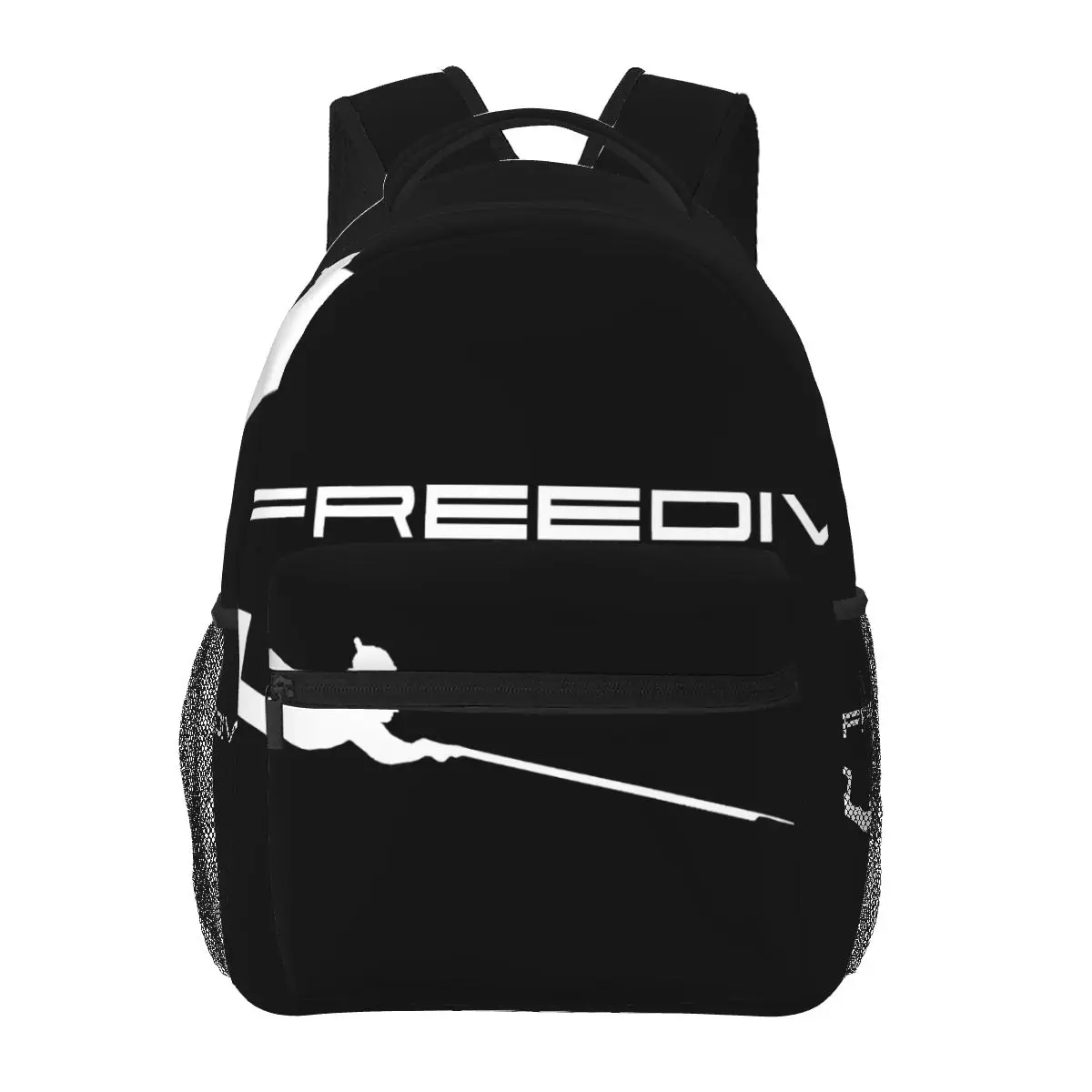 Unisex Freedive Jogador Casual mochila, estudantes, lazer, viagem, computador