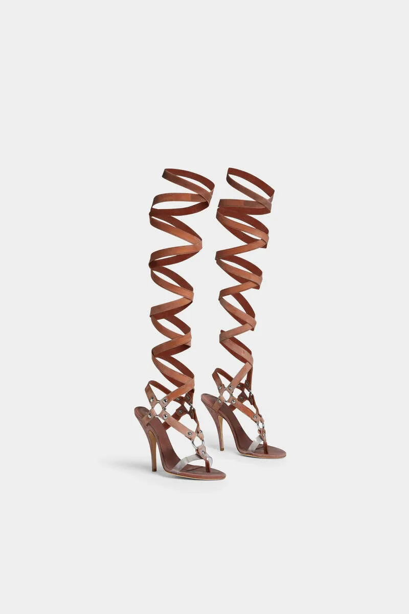 2026 Women Buckle Straps Cut out Sandals Gladiator Belt Fasten Heels Open Toe Thin Heels Back Zipper Party High Heels Sandal