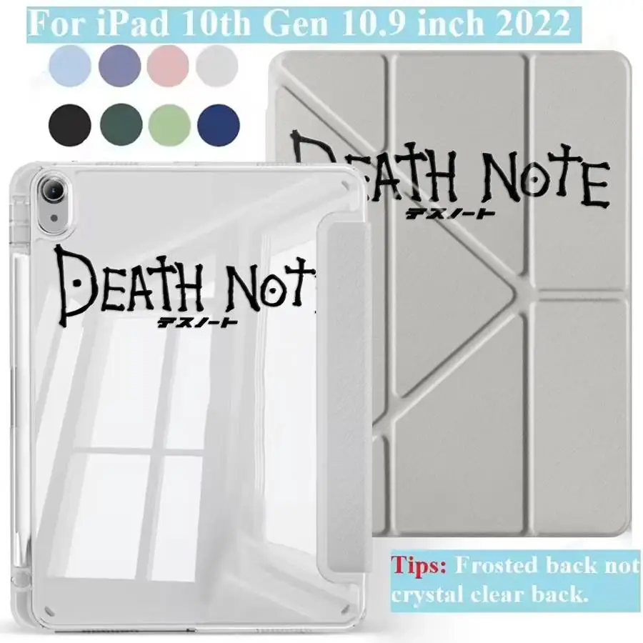 

Black Letter Print Shell Tablet Case For iPad Mini 6 7 Pro 11th 10th 9th 8th 7th 12.9inch Air 4 5 M3 M2 M4 11inch Pro 2025
