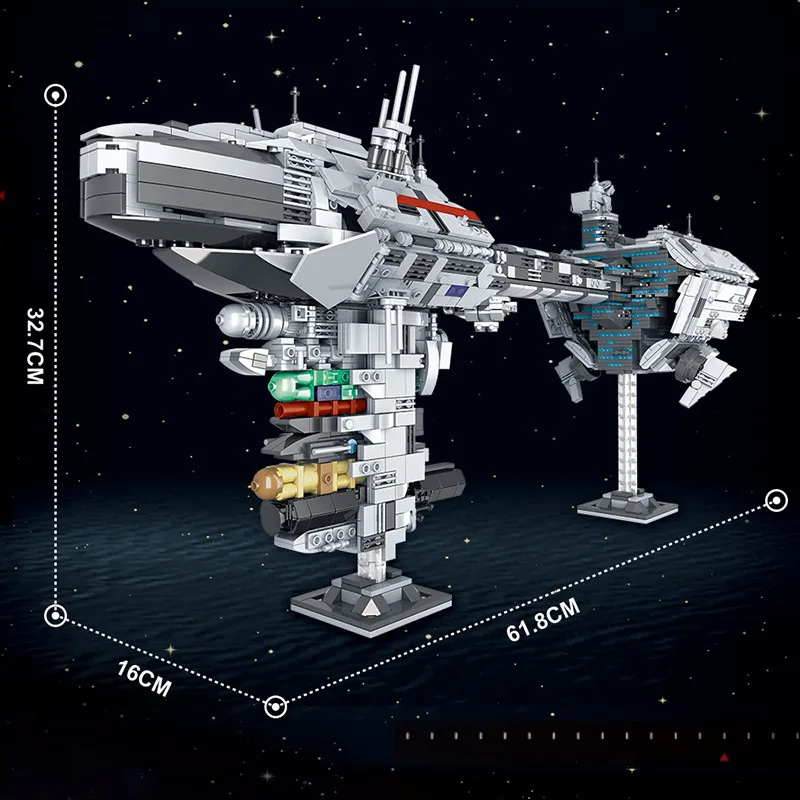 Bloques de construcción lepins para niños, juguete de ladrillos para armar fragata de la película de Star Wars, Compatible con MOC 57273