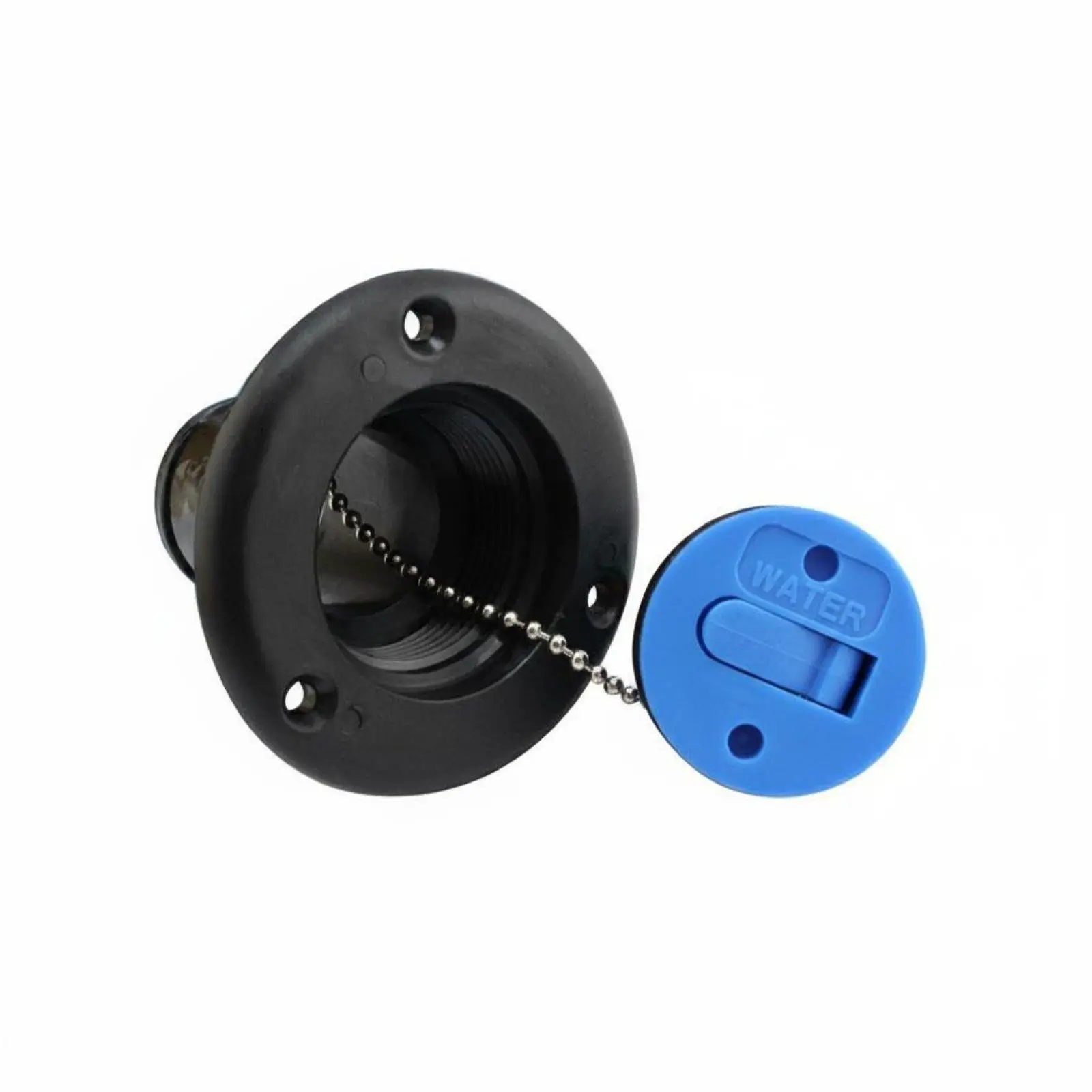 RV Water Inlet Fitting Leak Resistant Vehicle Filler Cap for Camper Van Marine Road Travel Use