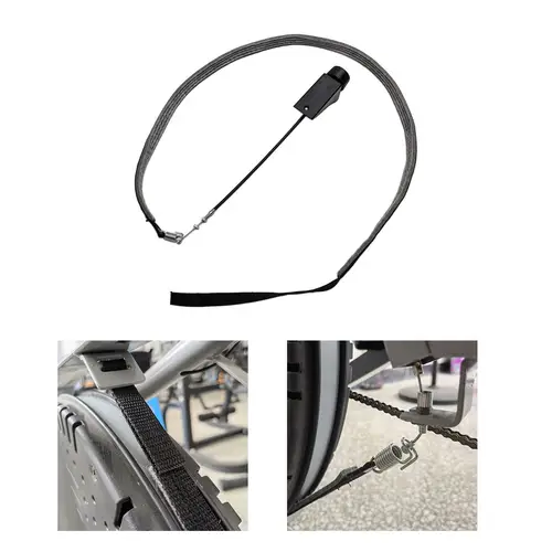Cinturón de resistencia eléctrica para bicicleta estática, cinturón de resistencia para gimnasio, uso interior doméstico portátil, práctico correa de fricción para bicicleta estática
