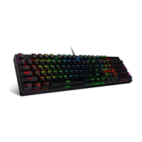 Redragon K582 SURARA RGB LED Backlit Mechanical Gaming Keyboard with 104 Keys-Linear and Quiet-Red Switches