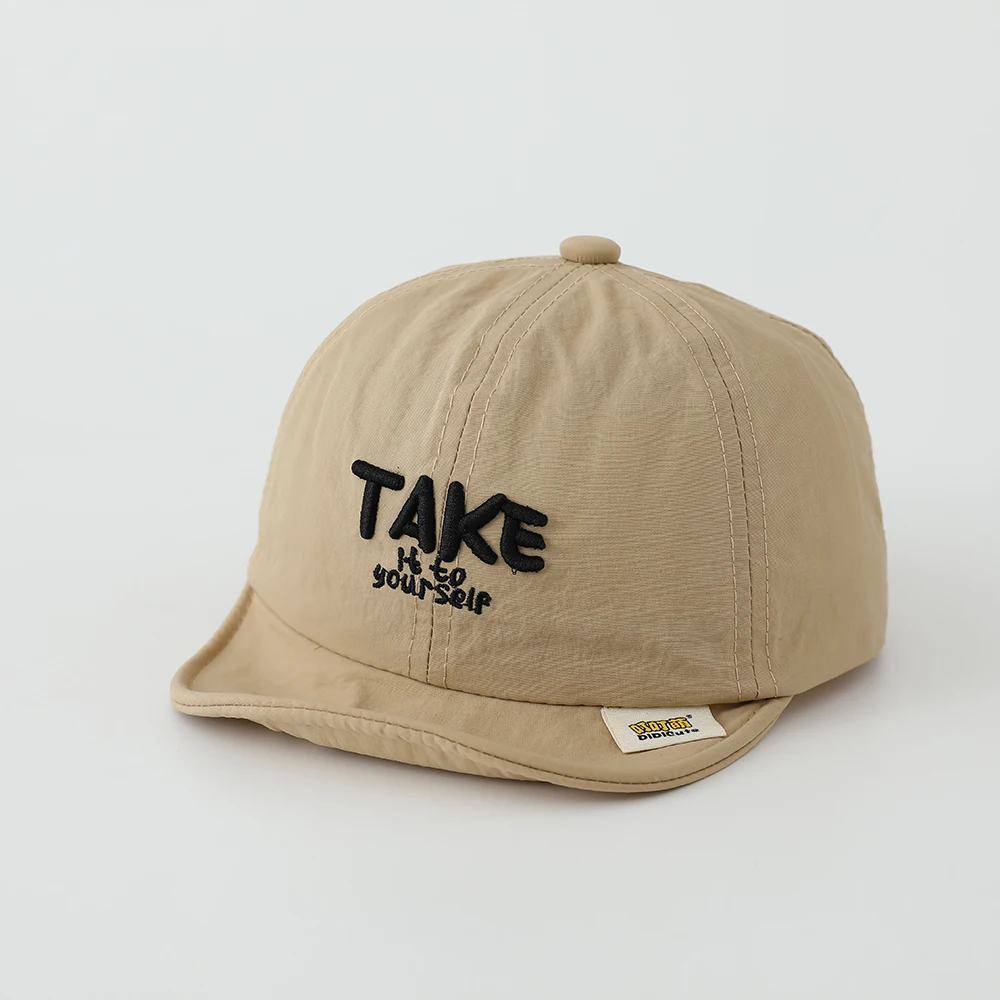Children's 'TAKE' Three-Dimensional Embroidered Lightweight and Quick-Drying Baseball Cap, Suitable for Boys and Girls