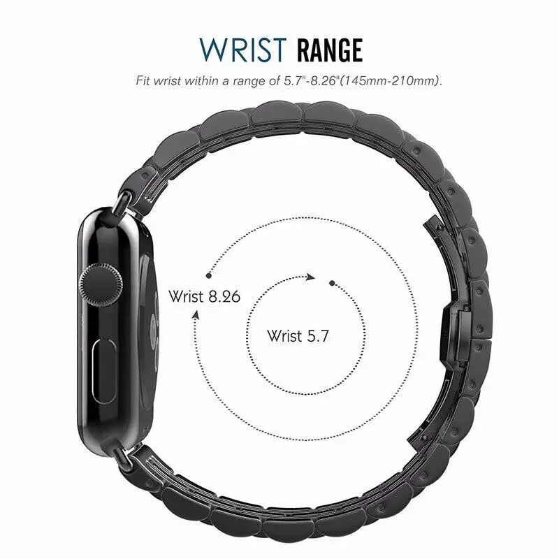 Stainless Steel band For Apple Watch 7 6 se 5 4 Band 42mm Bracelet 42mm strap for iwatch series 6 7 4 40mm 44mm 45mm 41mm