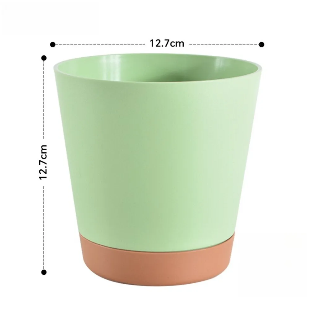 Self Watering Pots for Houseplants with See-Through Reservoir and Absorbent Rope for Low Maintenance For Indoor Growth