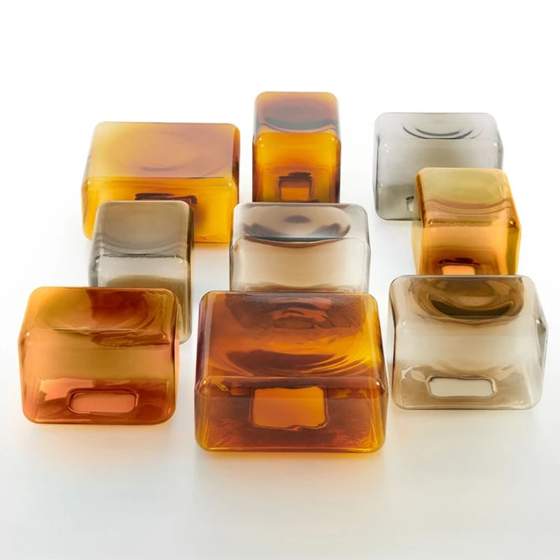 

New glass coffee table light luxury modern living room household small apartment tea table side table simple and creative