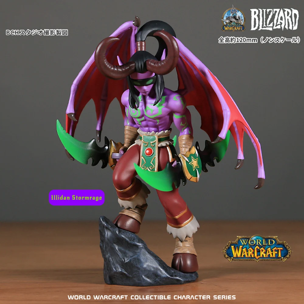 In Stock Original World of Warcraft Thrall Jaina Proudmoore Varian Wrynn Illidan Stormrage Figure Genuine Anime Model