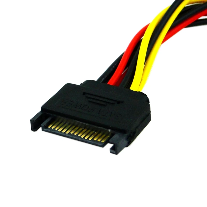 15Pin SATA II Hard Disk Drive Power Cable Male To 2 Female SATA HDD Splitter 20 CM Connector Power Extension Sata Cable Adapter