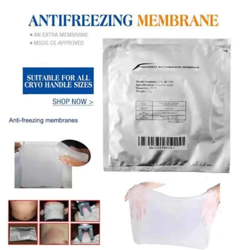 Membrane For 4 Cryo Handles Fat Freezeing Slimming Machine Cavitation Rf Fat Freeze Slimming Machine Fast Ship