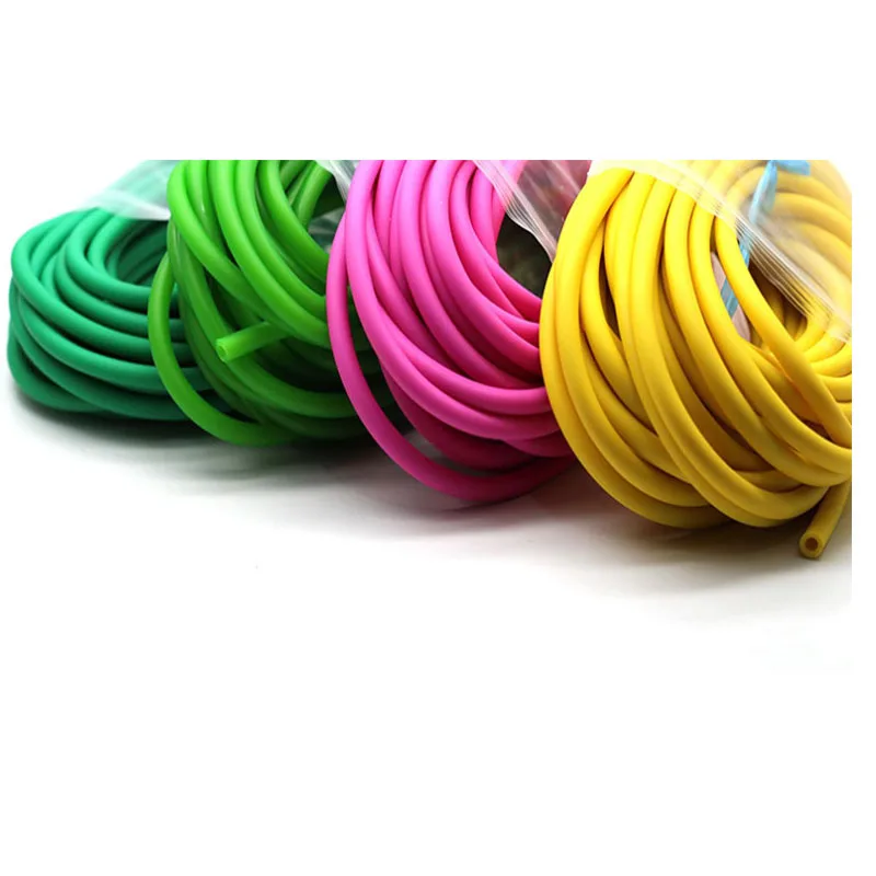 

1M 2M 3M 5M Fitness Rubber Rope Inner Diameter Out Diameter 5mm Comprehensive Fitness Exercise Rubber Band Ropes For Friendship