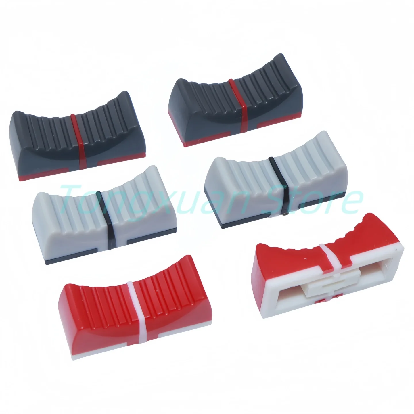 10pcs 4mm Mixer Electronic Keyboard Slide Potentiometer Plastic Cap 24x10x9mm Mixer Fader Mixing Console Sound Card Knobs