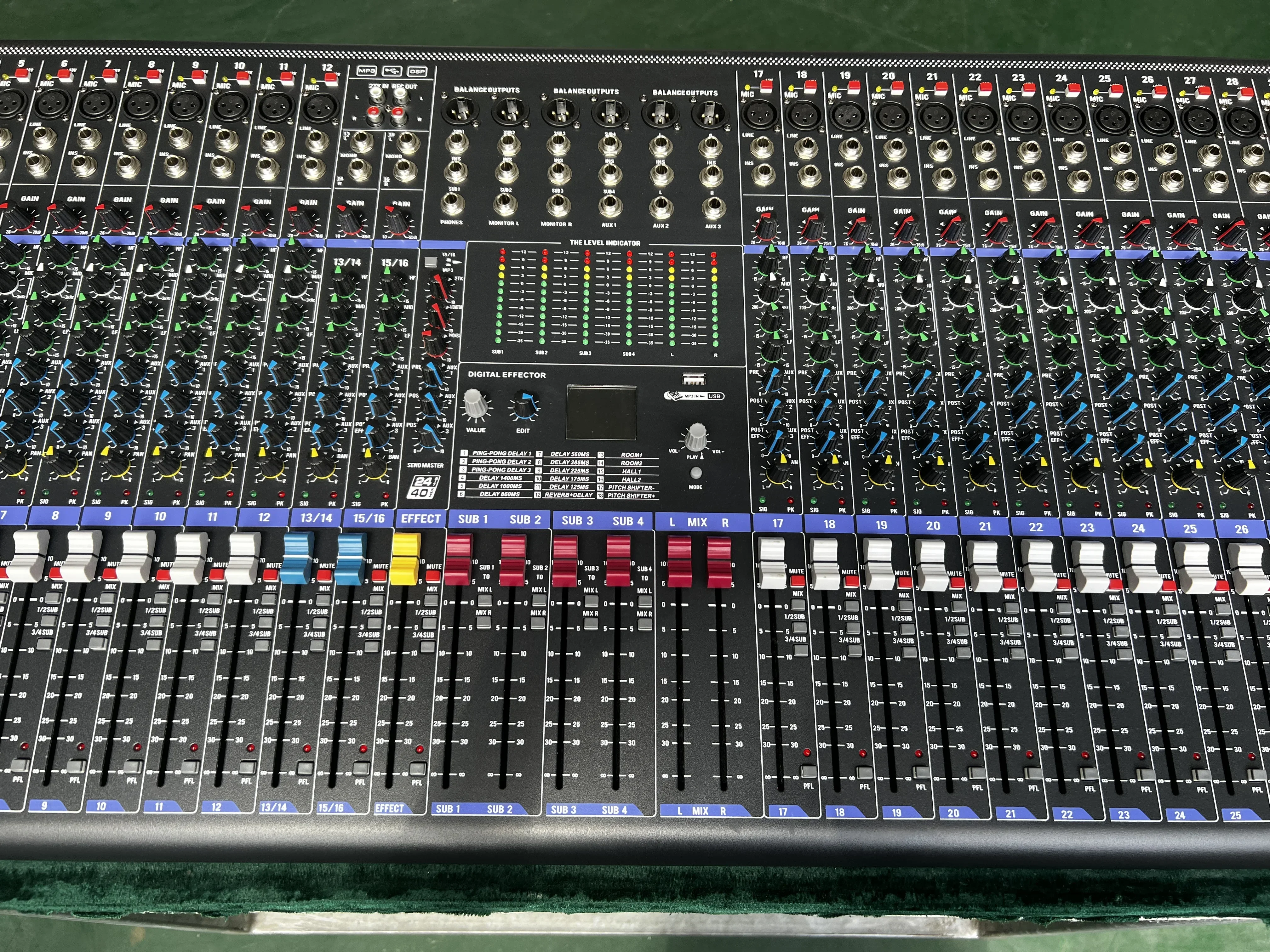 

НОВЫЙ WM3204 В наличии Pro аудиомикшер 32-канальный звуковой микшерный пульт 4 группы DJ-контроллер/аудио звуковое оборудование запись Bluetooth