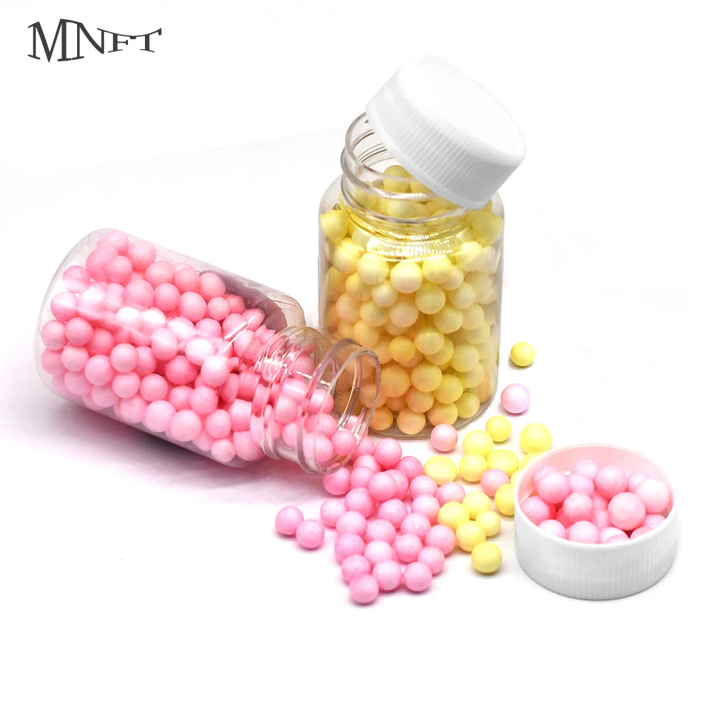 MNFT 2Bottled Carp Fishing Floats Floating Water Ball Baits Meaty and Fruitacid Buoyant Particles Soft Bead Popup Fishing Bait