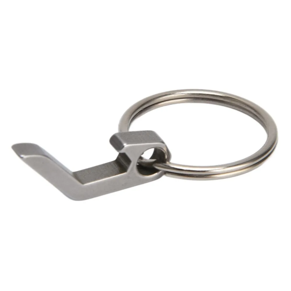 Easy Use Metal Bottle Opener Durable Portable Keychain Key Ring Compact Beer Opener Bar
