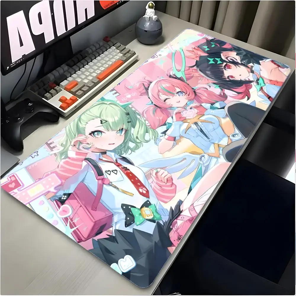 Elegant N-Nangong Yu Zzz Mouse Pad Large Mouse Pad Desk Mat Non‑Slip Board Gaming Mat Stitched Edge Design