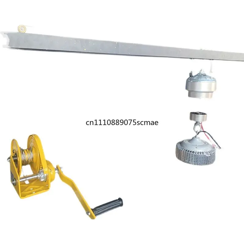 Manual Light Lift, Hand Winch Luminaire Lifter, Crank Operated Lighting Hoist