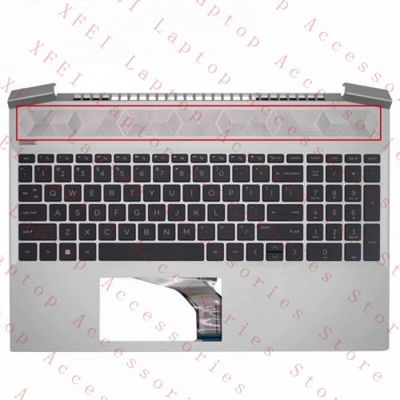

F Silver Palmrest US with Keyboard Cooling Hole for HP ZHAN 99 G2 G3 G4 TPN-Q229