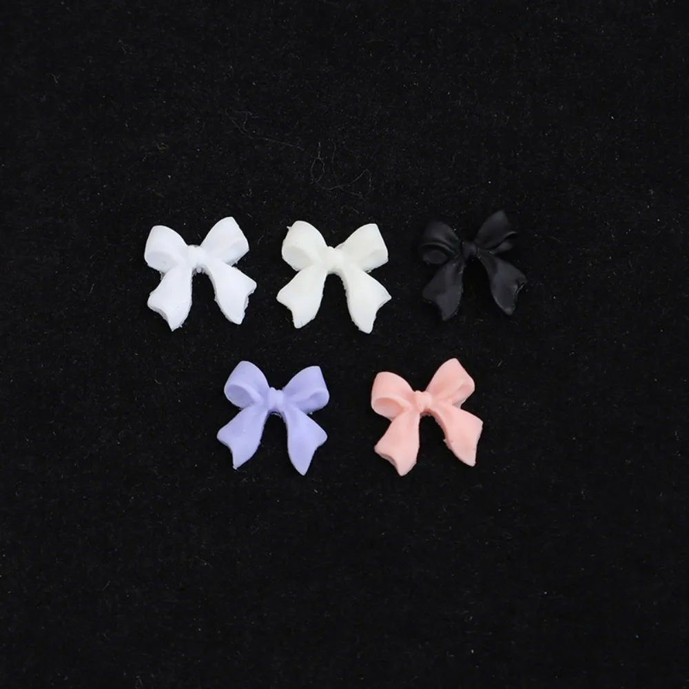 50pcs Bowknot Bowknot Nail Decoration Diy Nail Art 3D Frosted Ribbon Resin Manicure Durable Resin Resin Nail Charms