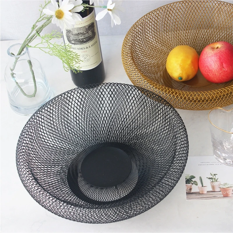 Fruit Tray Living Room Household Nordic-Style Simple Iron Art Basket Tea-Table Creative-Fruit Basin Household Snack-Tray