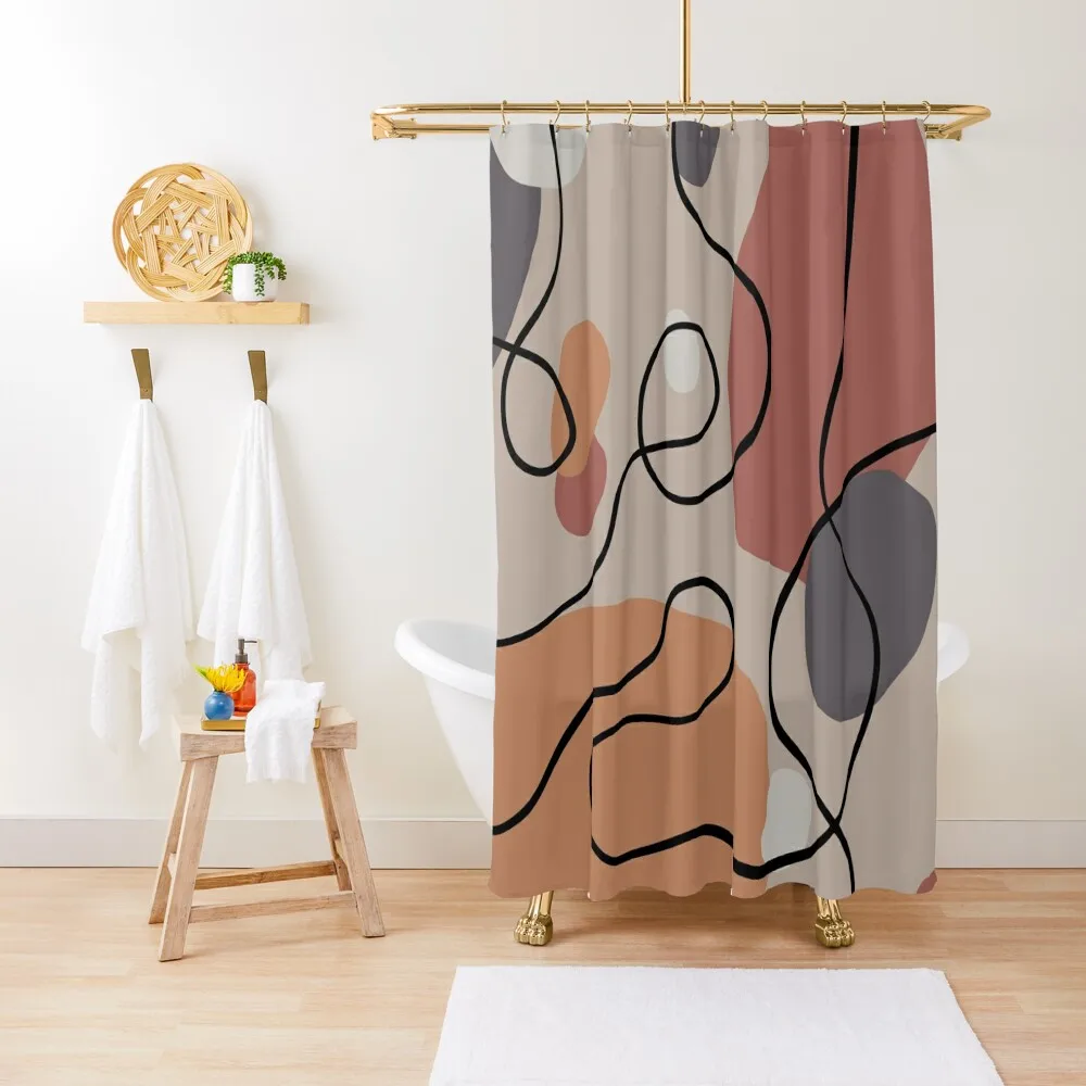 

Minimalistic abstract art Shower Curtain Bathroom Shower Set Shower Waterproof For Bathrooms Curtain