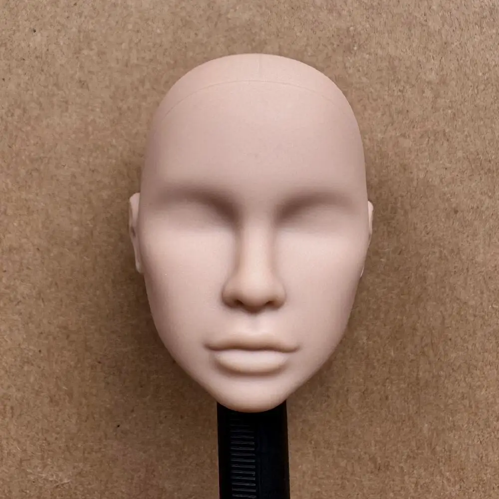 1/6 Maßstab Modellpuppenköpfe mit Maulwurfdetail, mehrfarbige Haaroptionen, braune, weiße, beige Hauttöne für Puppenbau-Sammlerstücke – Detail 4