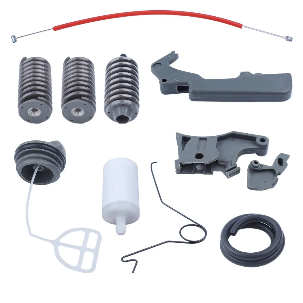 Throttle Trigger Spring Cable Kit For Husqvarna 362 365 371 372 Fuel Filter Cap