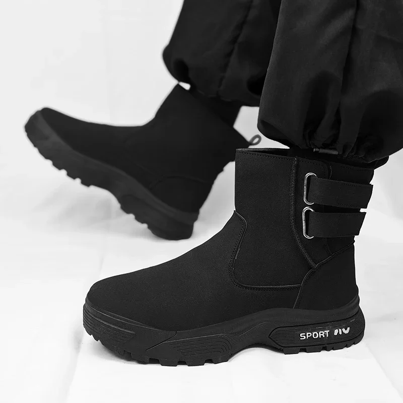 2025 Snow Boots Unisexฤดูหนาวรองเท้าผู้ชายผู้หญิงรองเท้ากลางแจ้งสําหรับManขนสัตว์รองเท้าอุ่นBootรองเท้าผ้าใบสบายรองเท้าสําหรับผู้หญิง