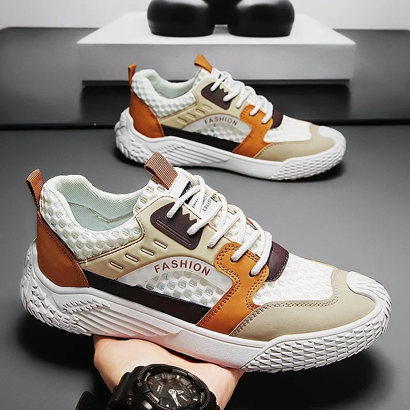 

Кроссовки мужские сетчатые Нескользящие, Повседневные Дышащие, мягкая подошва, универсальные, для бега, лето 2024