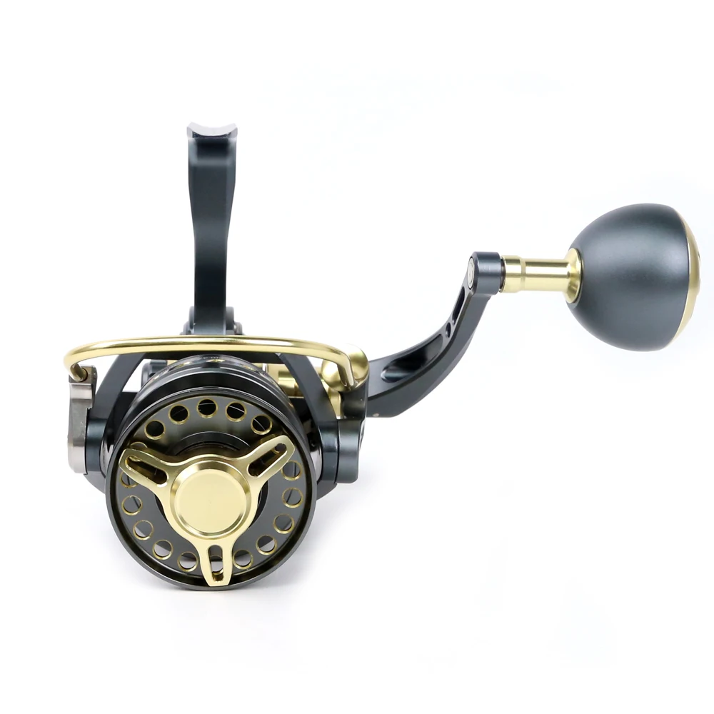 ORJD NEW All Metal Spool Spinning Reel 5000-10000 Series 12+1BB 4.7:1 Gear Ratio Max Drage 30KG Spinning Fishing Reel Saltwater