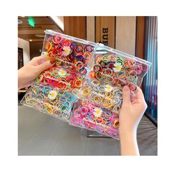 50Pcs 100PCS Pet Hair Ring Dog Ponytail Elastic Colourful Rubber Band Hair Accessories Headband Scrunchie Headdress For Small Ca