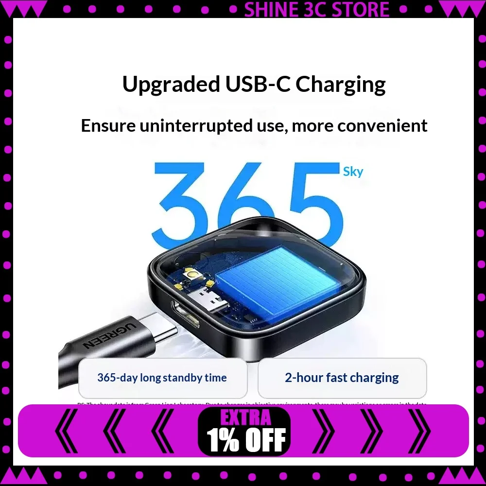 Ugreen 75119-SmartTag Locator-Chargeable Intelligent Bluetooth Locator Anti-lost device CM919